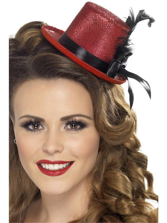 Mini Tophat, Red  Wholesale
