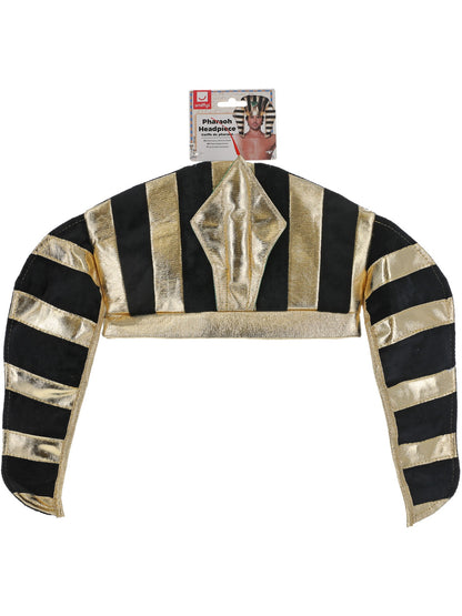 Pharaoh Headpiece, Black & Gold  Wholesale