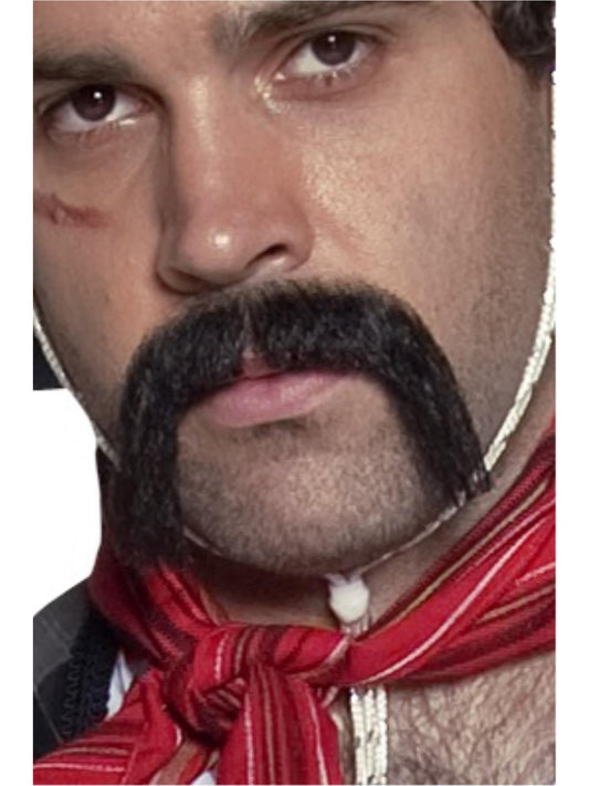 Authentic Western Mexican Handlebar Moustache, Bla  Wholesale