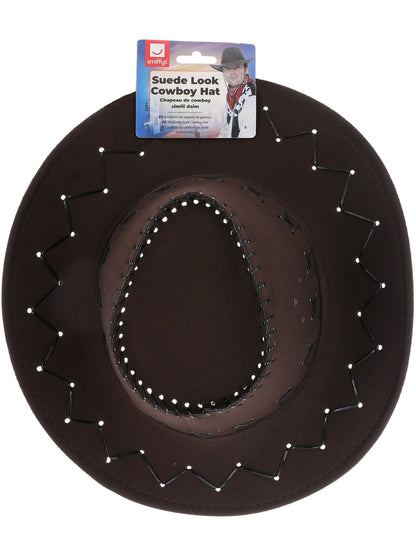 Suede Look Cowboy Hat, Brown  Wholesale