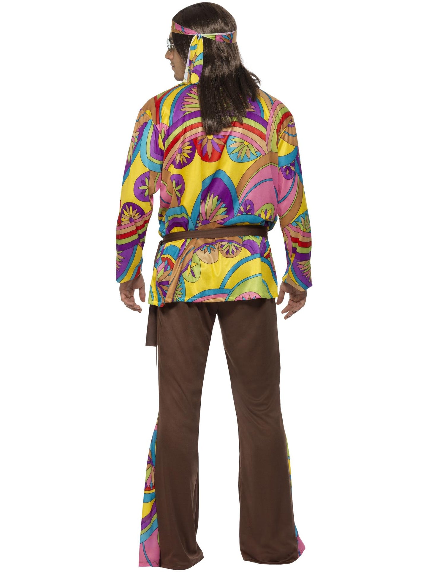 Psychedelic Hippie Man Costume, Multi-Coloured  Wholesale