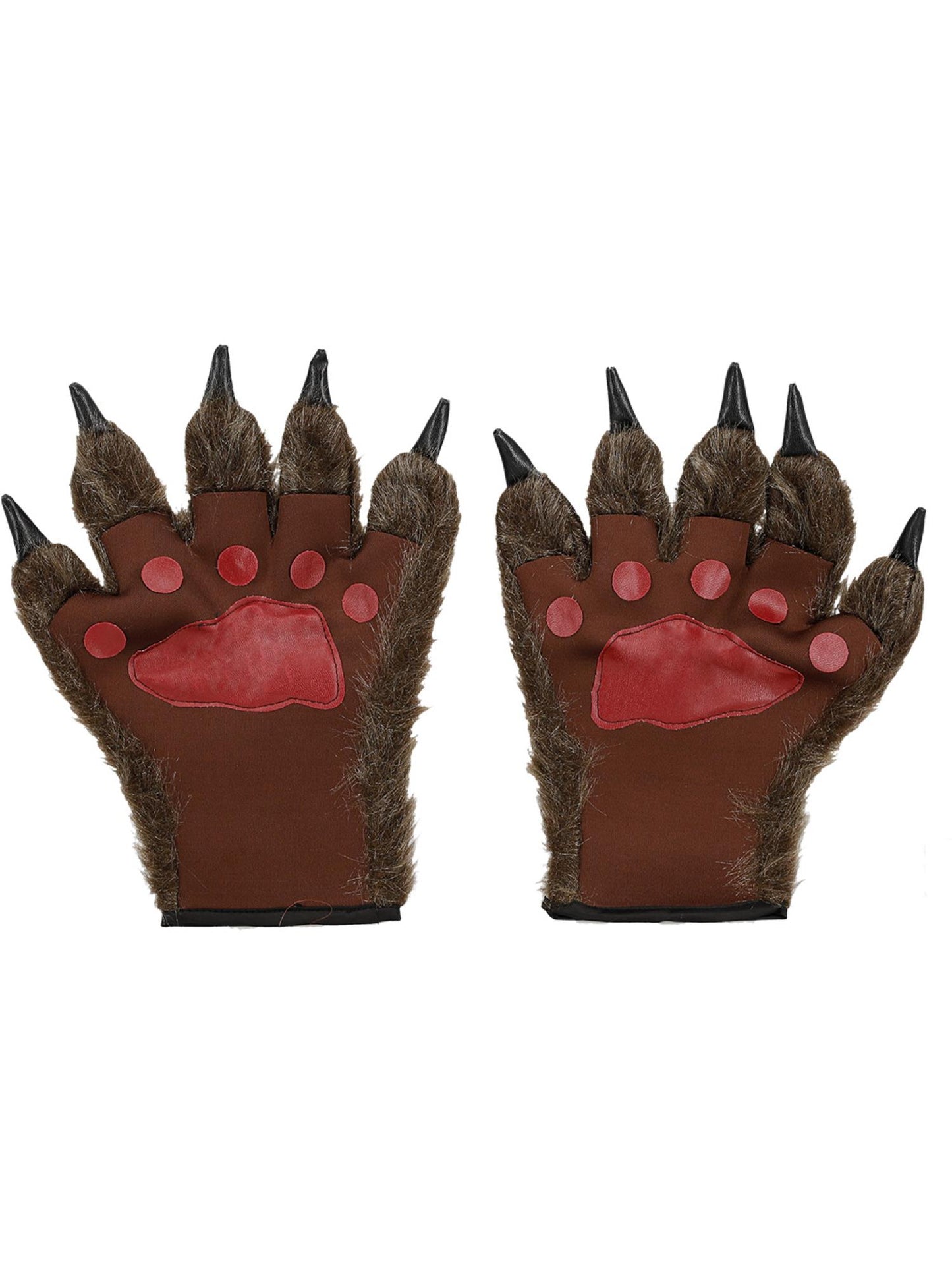 Hairy Monster/Animal Hands, Brown  Wholesale