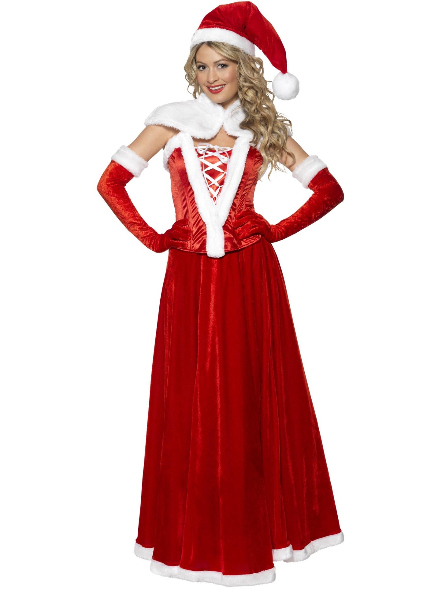 Luxury Miss Santa Costume, Red  Wholesale