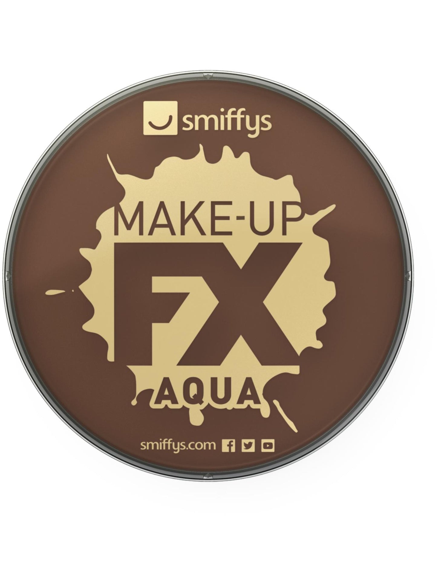 Maquillage FX Smiffys, peinture à l'eau pour le visage et le corps, marron foncé, 16ml, à base d'eau