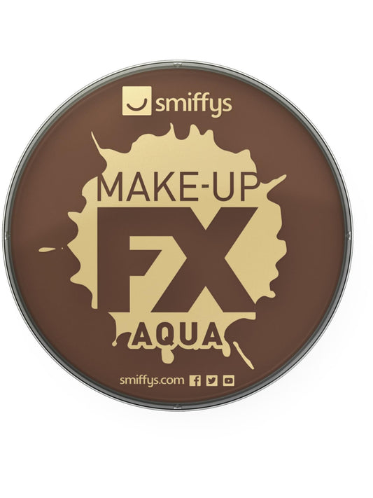 Maquillage FX Smiffys, peinture à l'eau pour le visage et le corps, marron foncé, 16ml, à base d'eau