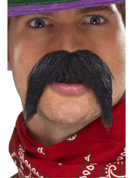Big & Bushy Gringo Tash, Black  Wholesale