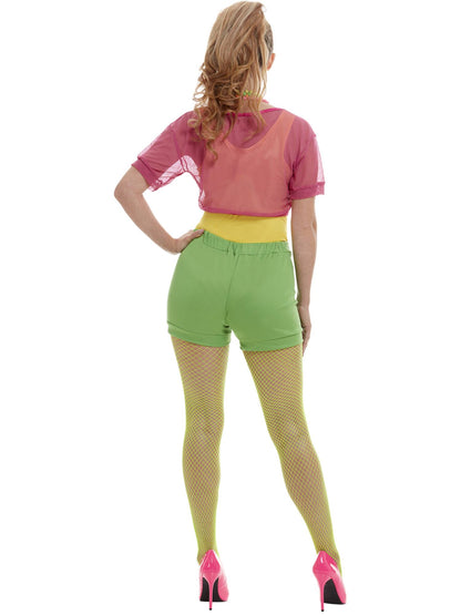 Costume fille sportive, avec body, haut court, short et bandeau