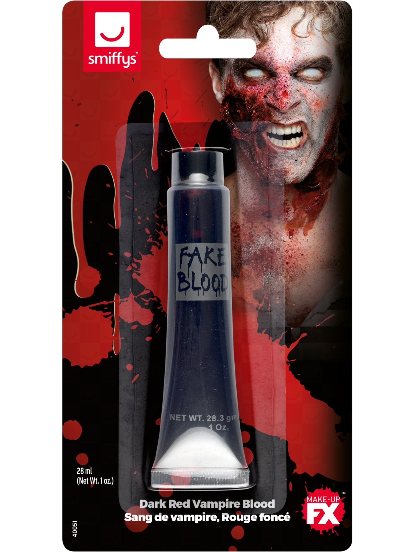 Smiffys Make-Up FX, Vampire Gel Blood, Dark Red  Wholesale