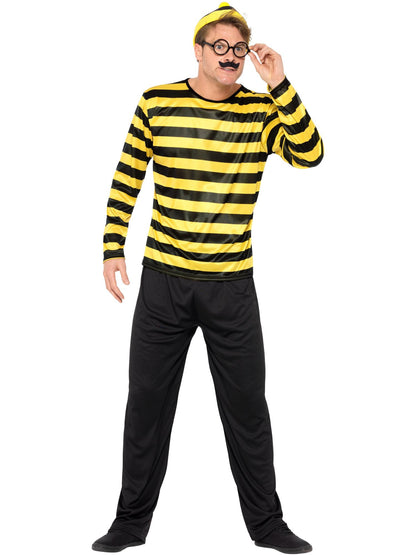 Where's Wally? Odlaw Costume, Black & Yellow  Wholesale