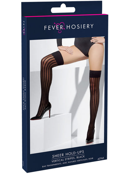 Sheer Hold-Ups, Black  Wholesale