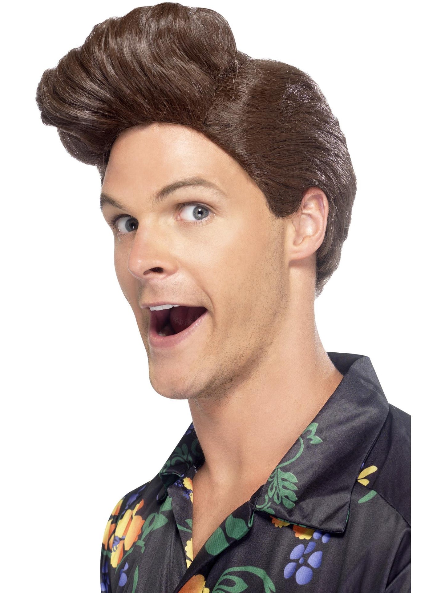 Nineties Detective Wig, Brown  Wholesale