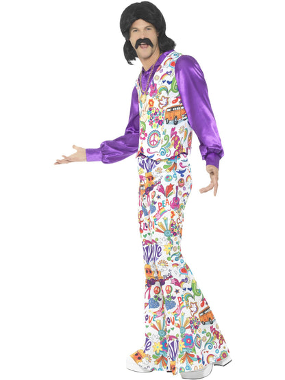 60s Groovy Hippie Costume, Multi-Coloured  Wholesale