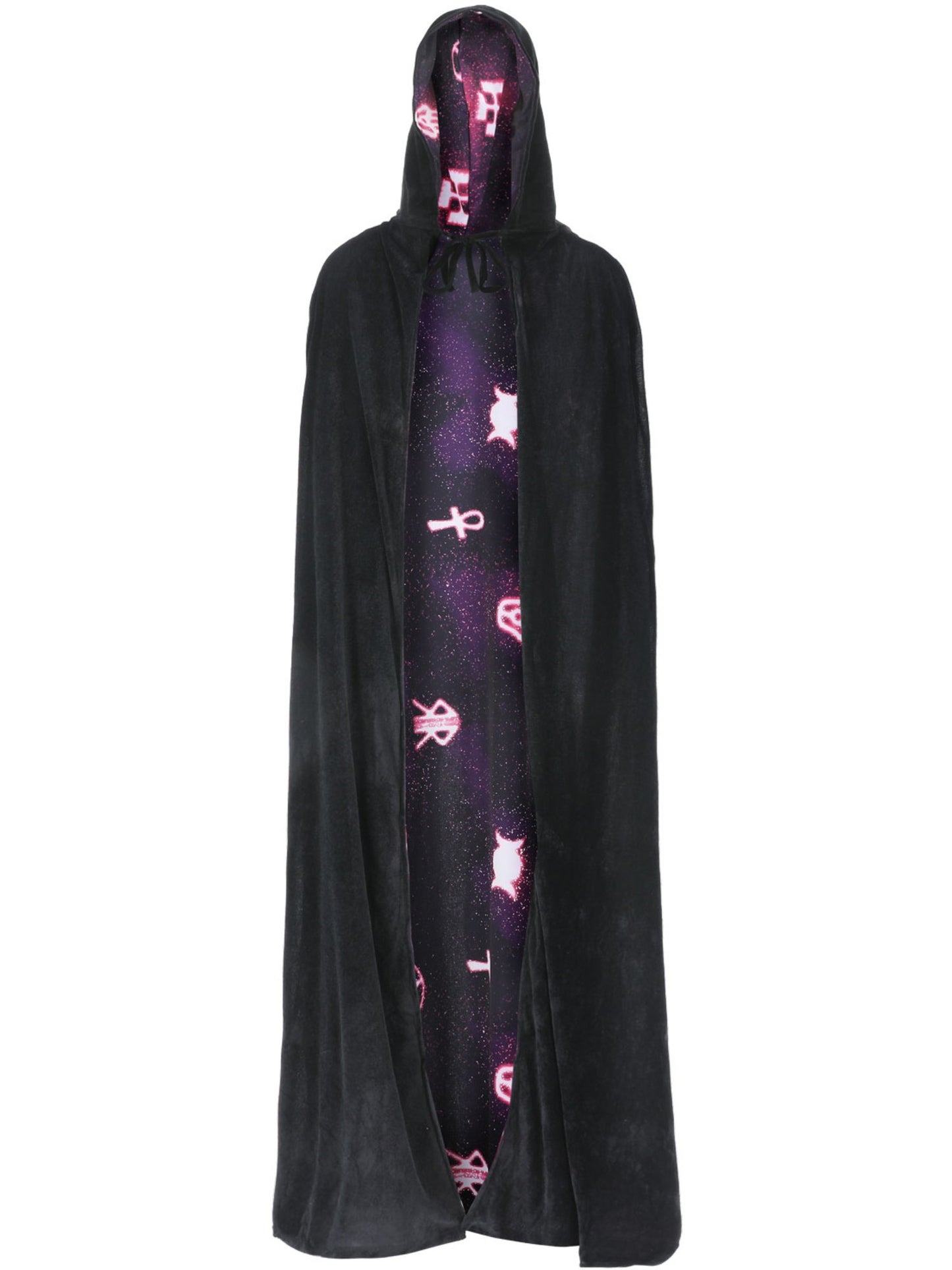 Deluxe Reversible Galaxy Ouija Cape, Black & Purpl  Wholesale