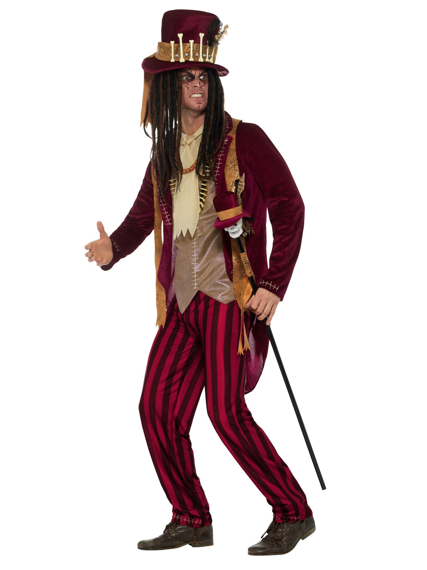 Deluxe Voodoo Witch Doctor Costume, Red  Wholesale