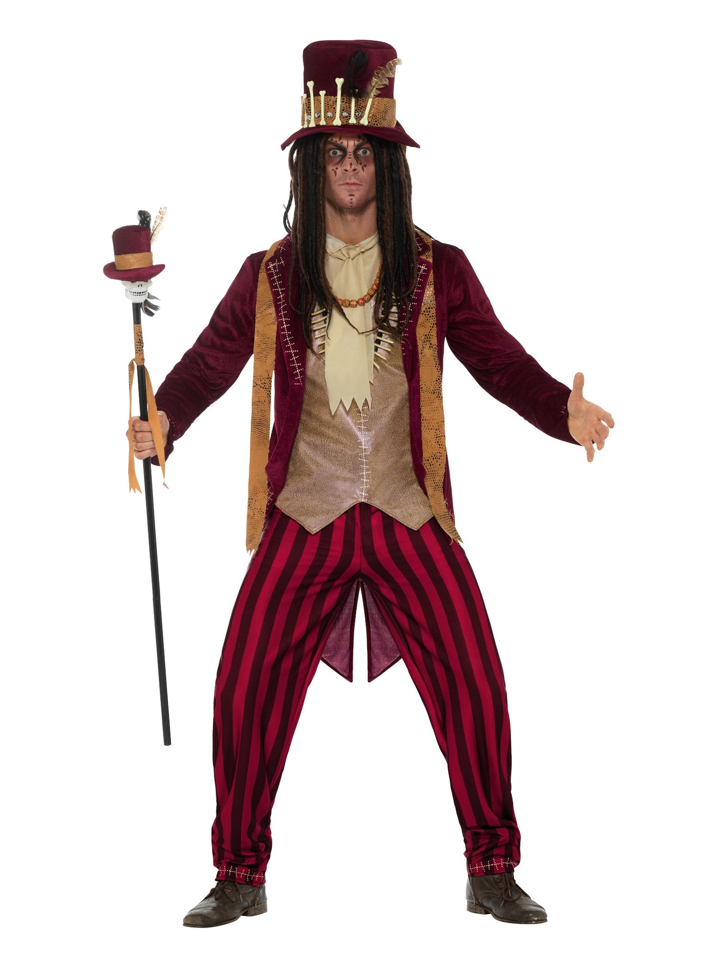 Deluxe Voodoo Witch Doctor Costume, Red  Wholesale