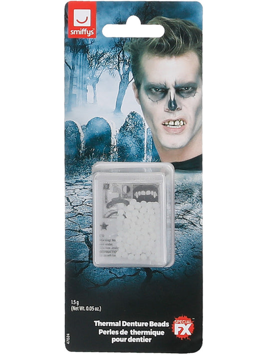 Smiffys Make-Up FX, Thermal Denture Fitting Beads,  Wholesale