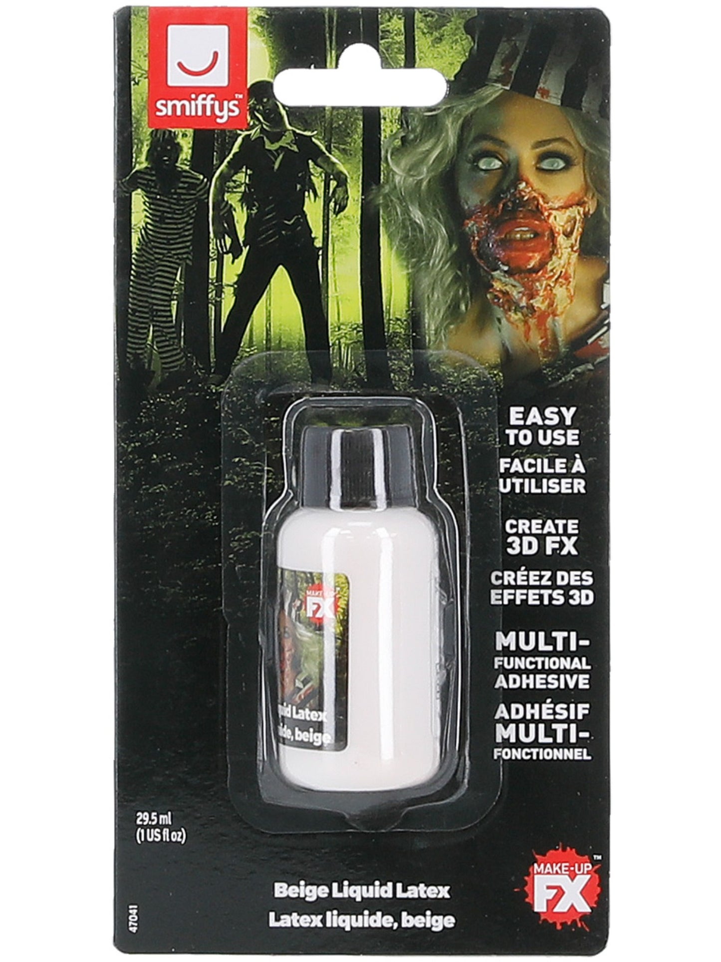 Smiffys Make-Up FX, Zombie Liquid Latex, Beige  Wholesale
