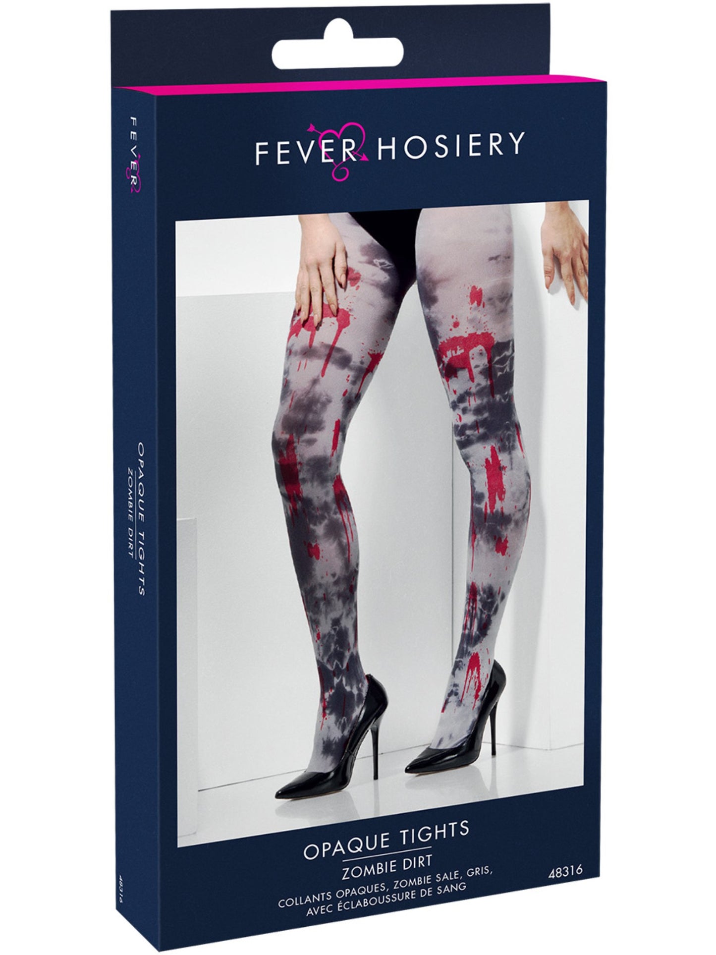 Opaque Tights, Zombie Dirt, Grey  Wholesale