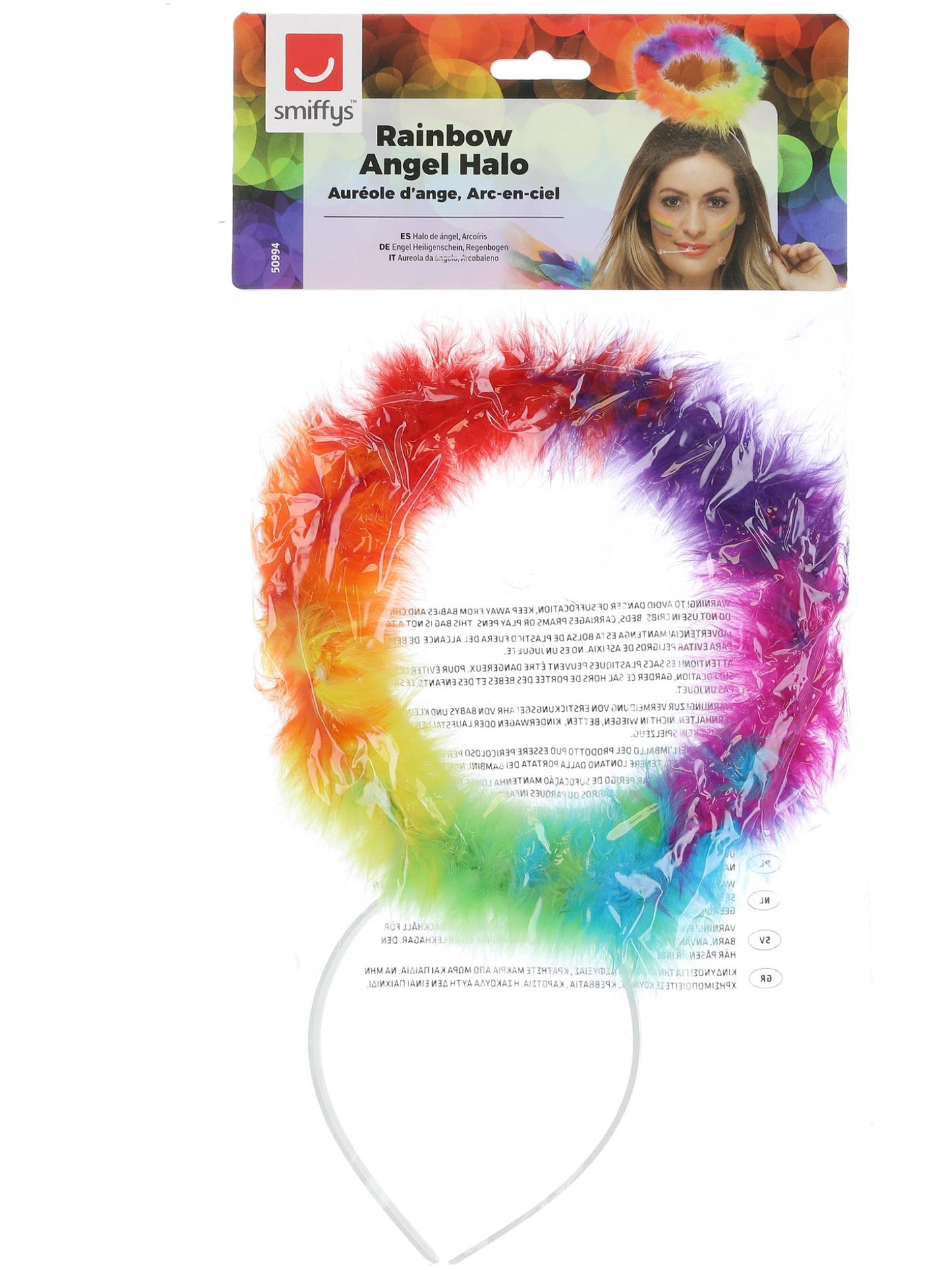Rainbow Angel Halo, Multi-Coloured  Wholesale
