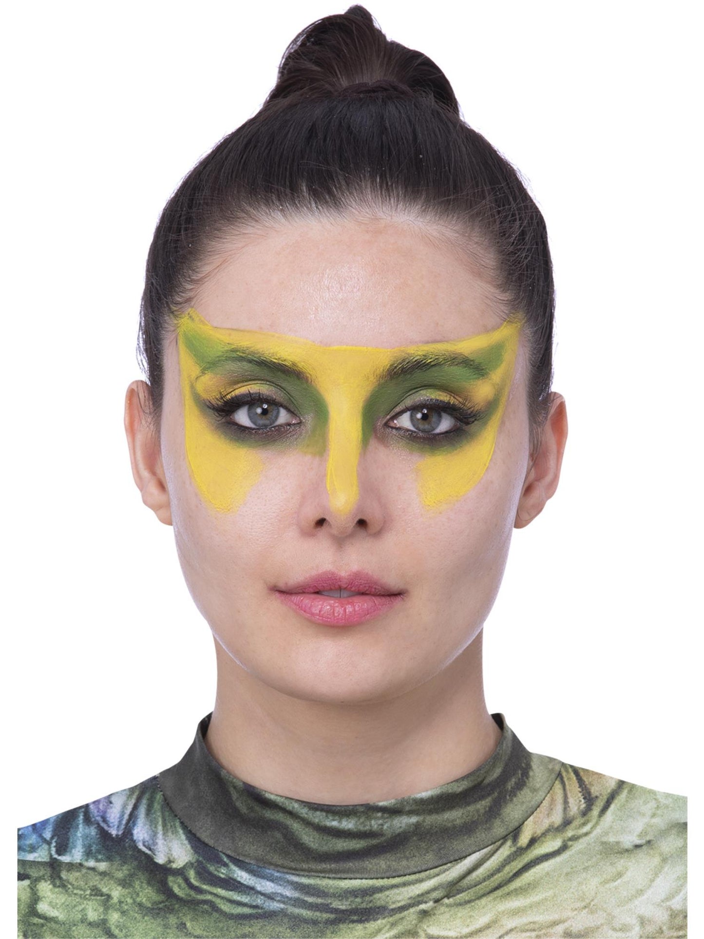 Kit de cosméticos para prótesis de criatura de la laguna negra, Universal Monsters, Aqua Pots, cepillo, esponja, pegamento cosmético y cejas y aletas protésicas