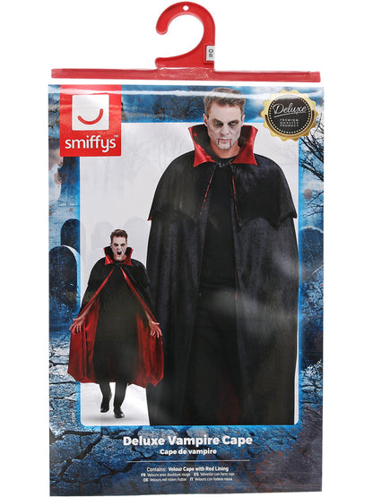 Deluxe Vampire Cape, Black  Wholesale