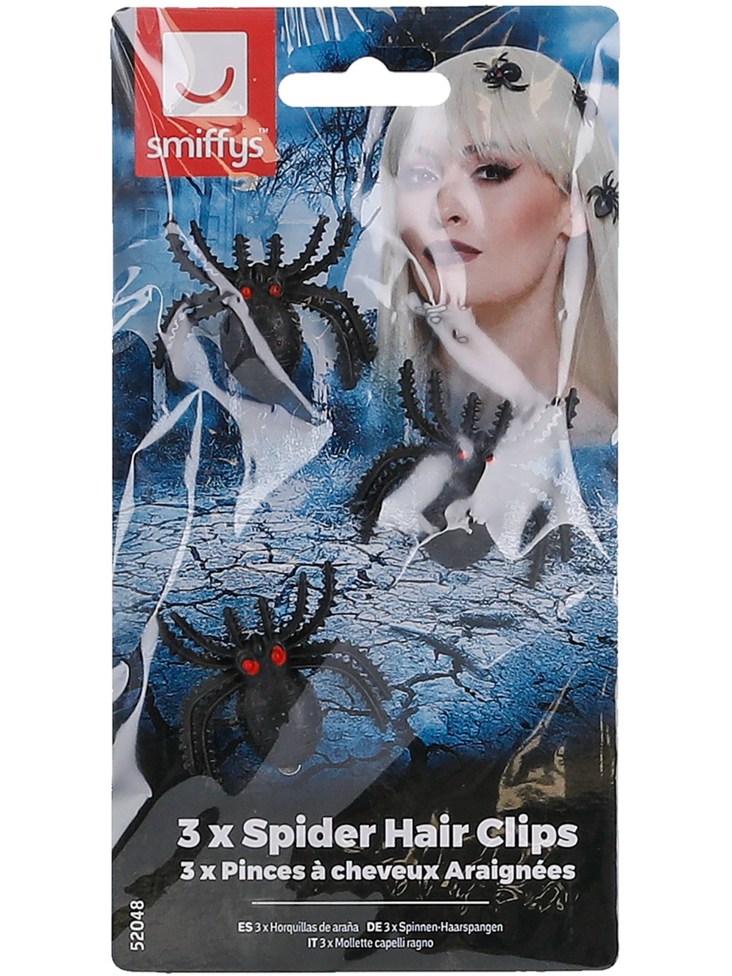 Spider Hair Clips, Black  Wholesale