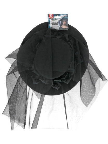 Gothic Black Widow Funeral Hat  Wholesale