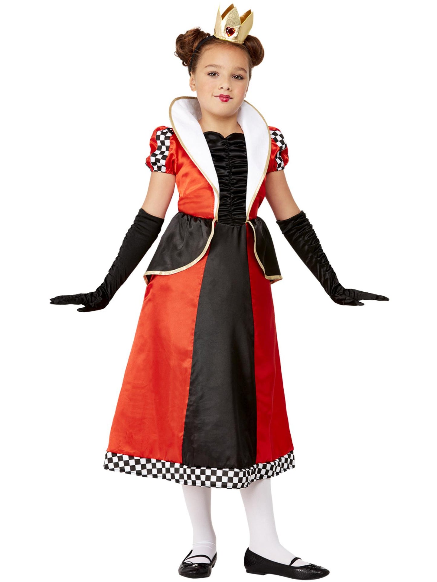 Déguisement de la Reine de cœur, Rouge, Robe et bandeau
