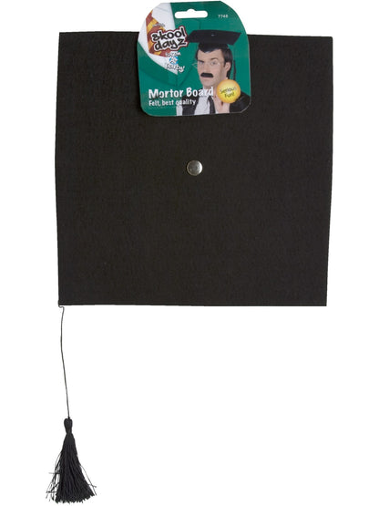 Mortar Felt Board Hat, Black  Wholesale