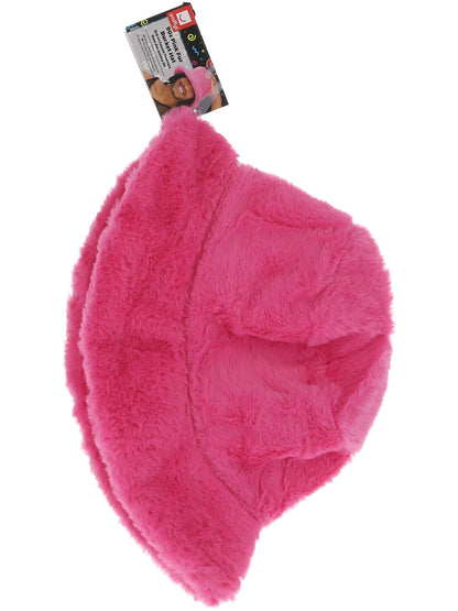 90s Pink Fur Bucket Hat  Wholesale