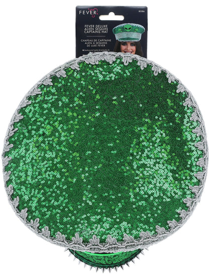 Fever Deluxe Alien Sequin Captains Hat  Wholesale