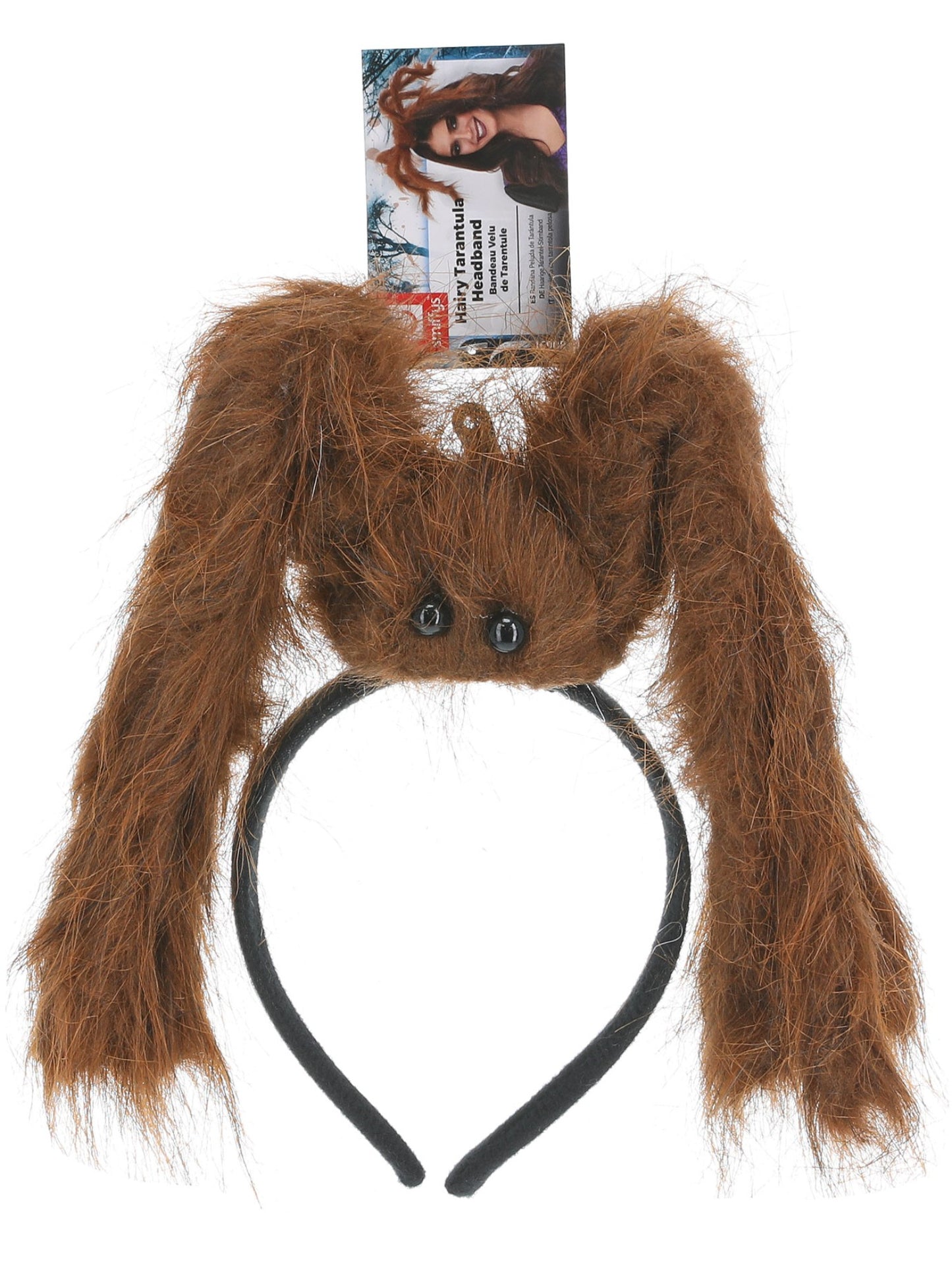 Hairy Tarantula Spider Headband, Brown  Wholesale