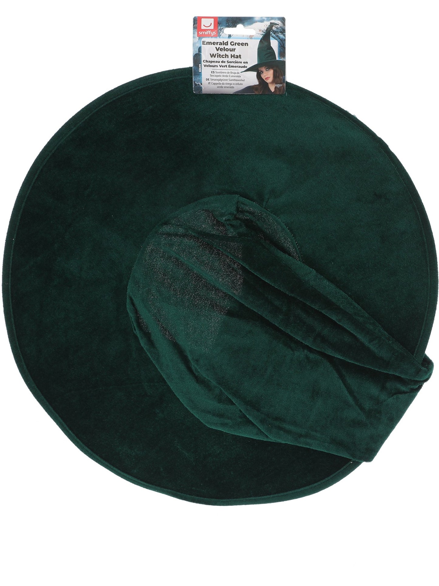 Emerald Green Velour Witch Hat  Wholesale