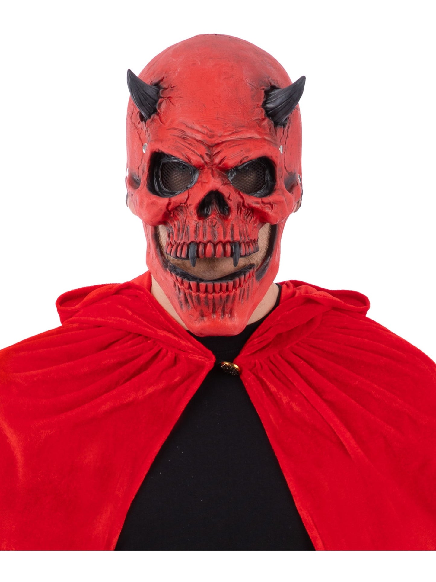 Red Devil Skull Latex Mask, with Moving Mouth  Wholesale