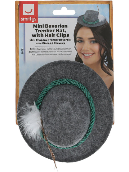 Mini Bavarian Trenker Hat, Grey  Wholesale