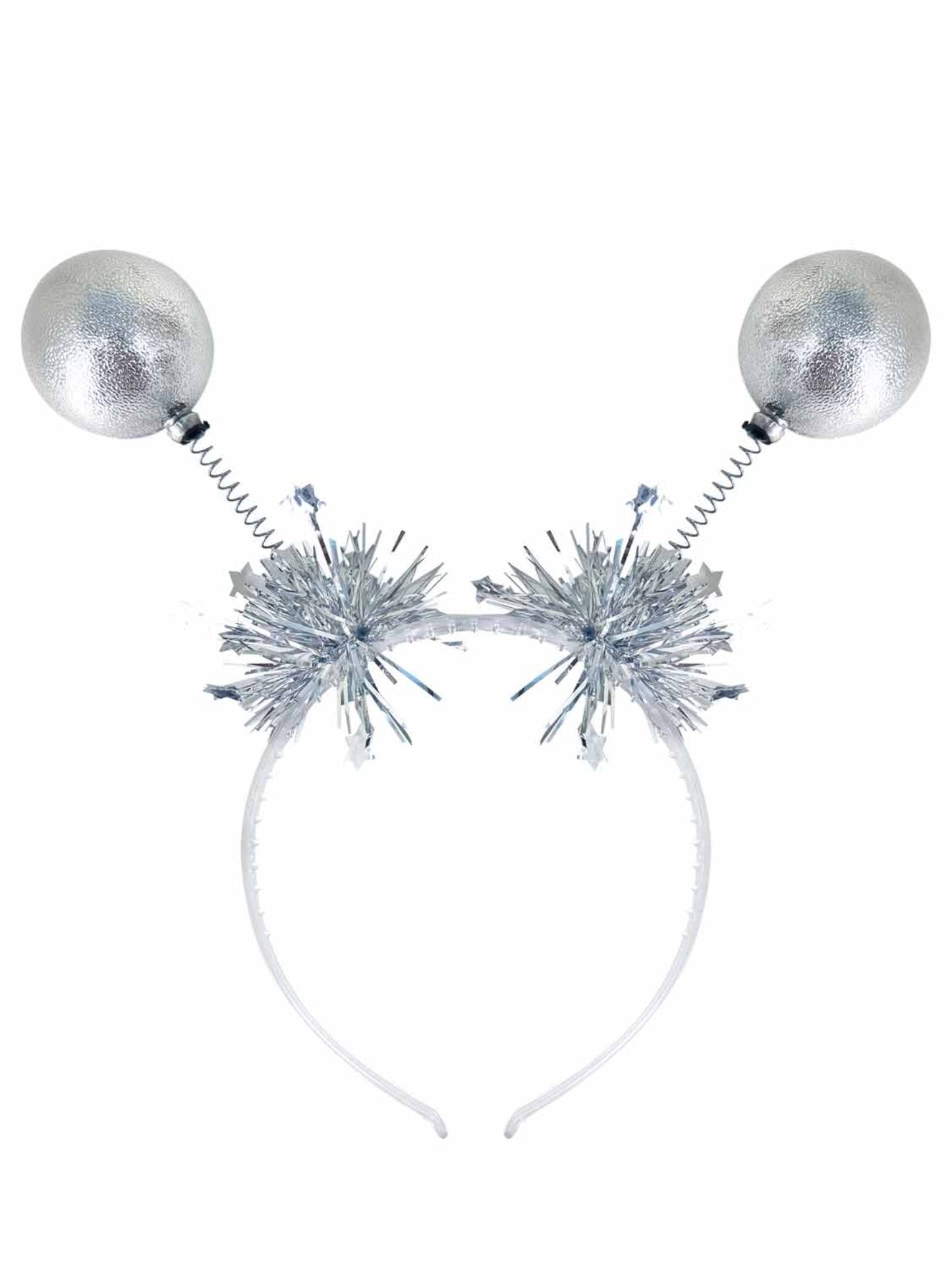 Silver Metallic Ball Bopper Headband  Wholesale