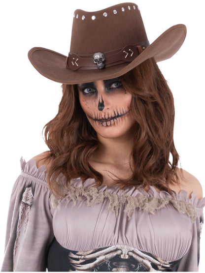 Adults Skeleton Outlaw Cowboy Hat  Wholesale