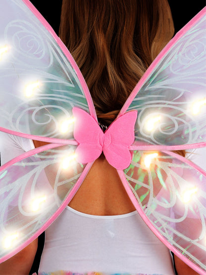 Adult LED Iridescent Light Up Fairy Wings  Wholesale