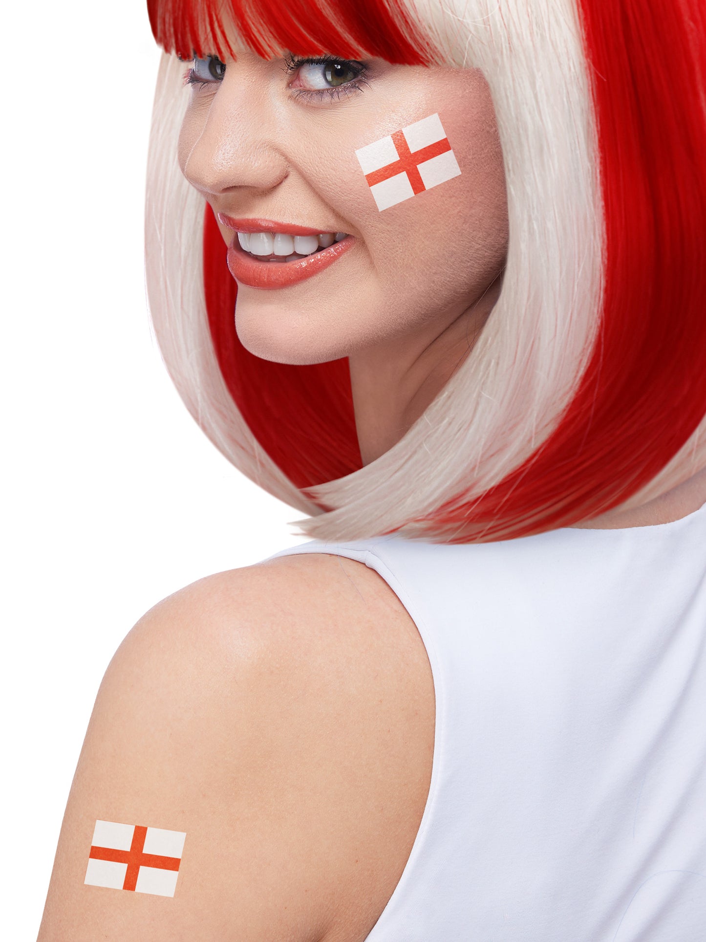 Smiffys Make-Up FX, England Tattoo Transfers, 6Pk  Wholesale