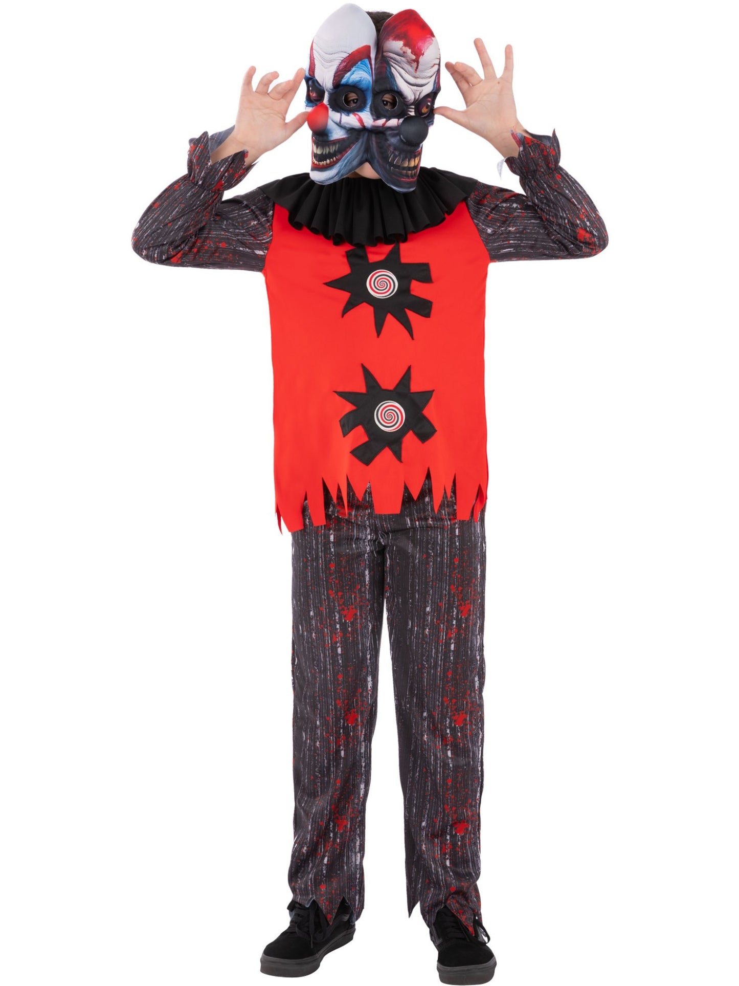 2 Headed Chuckles The Clown Costume  Wholesale