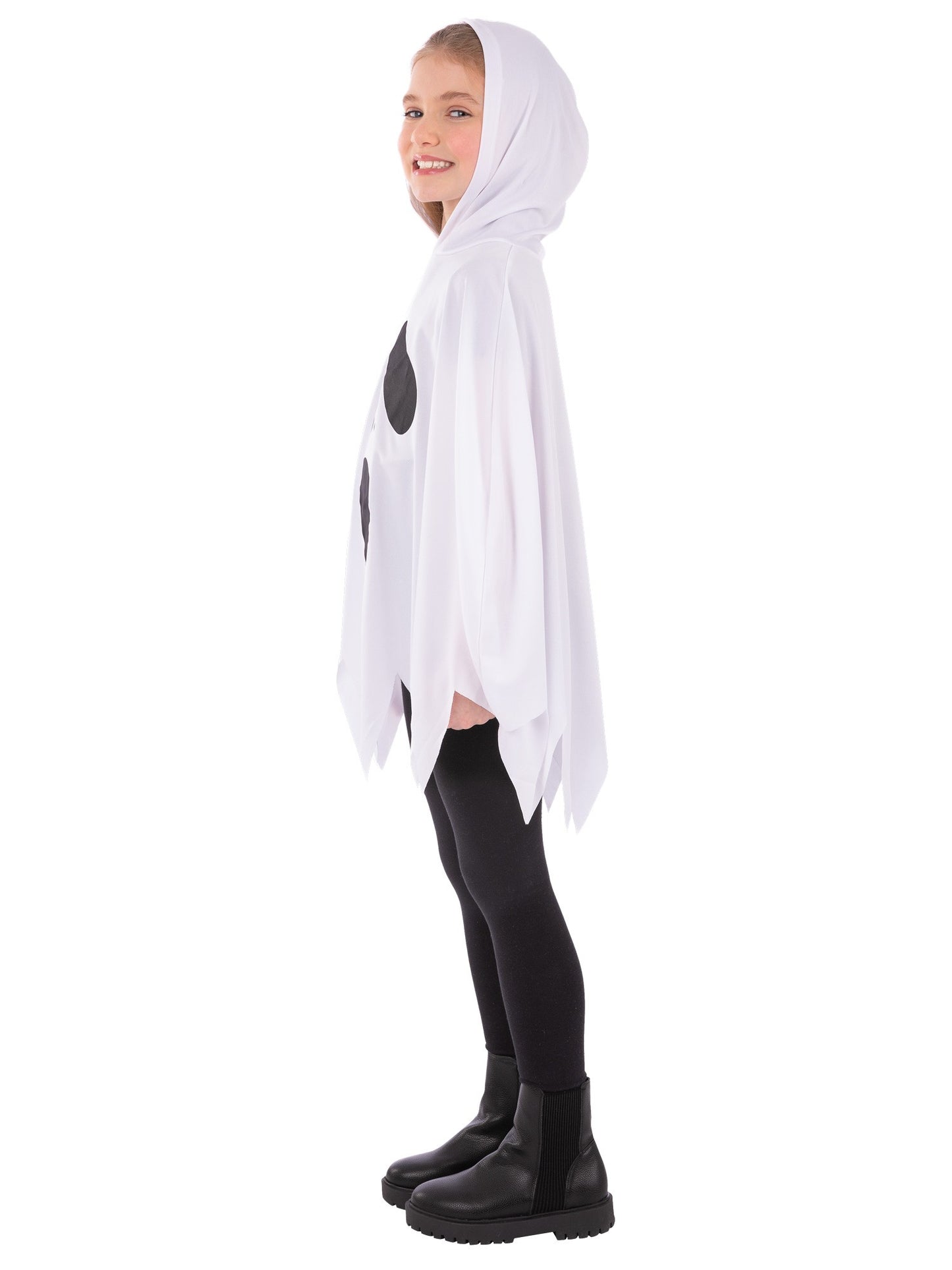 Ghost Poncho, White, Kids  Wholesale