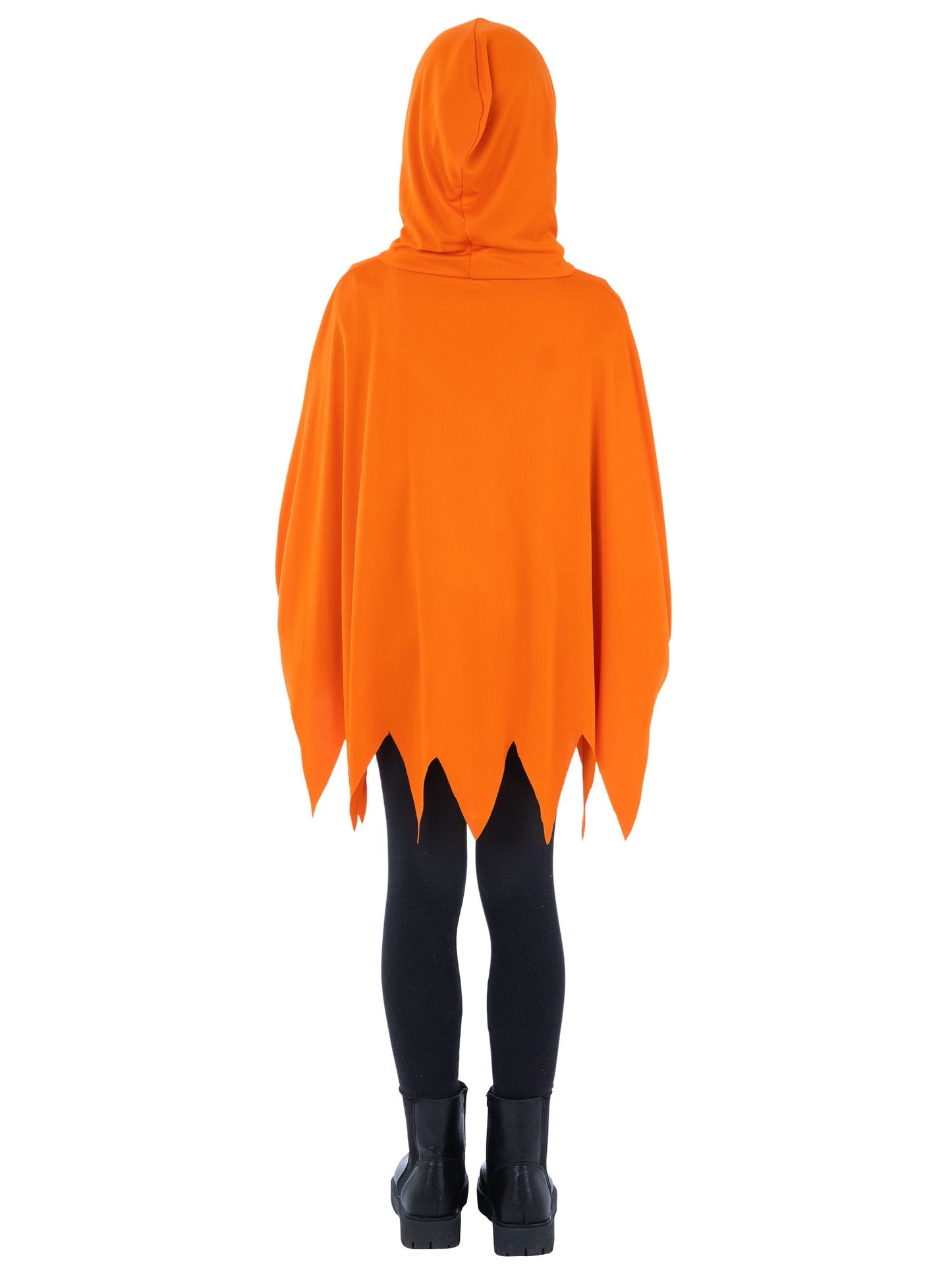 Pumpkin Poncho, Orange, Kids  Wholesale