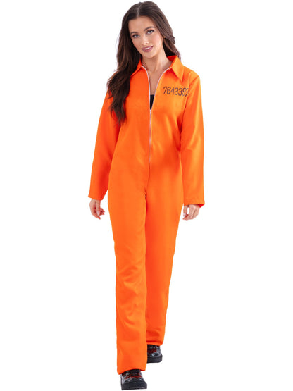 Escaped Prisoner Costume, Orange  Wholesale