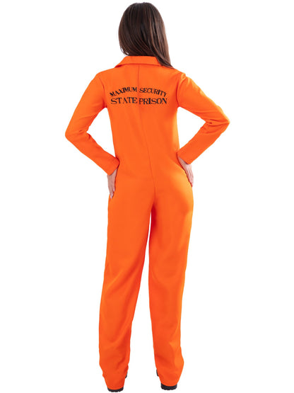 Escaped Prisoner Costume, Orange  Wholesale