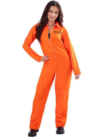 Escaped Prisoner Costume, Orange  Wholesale