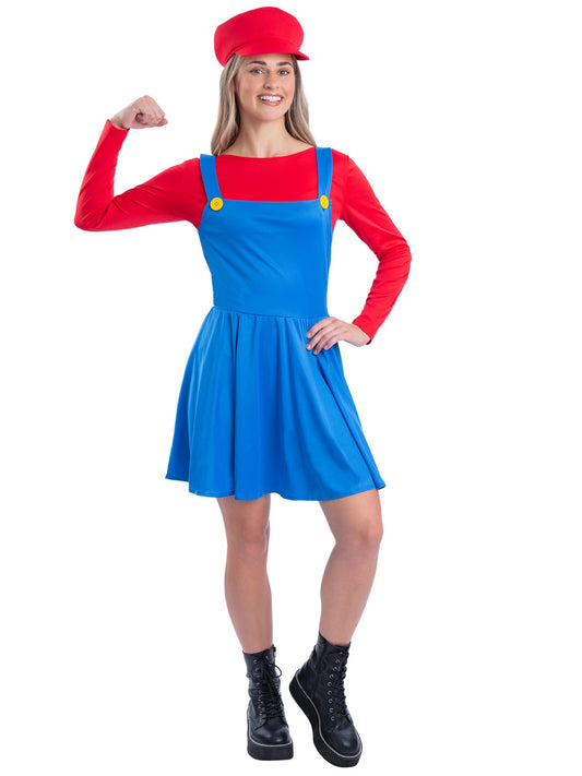 Red Plumber Costume    Wholesale
