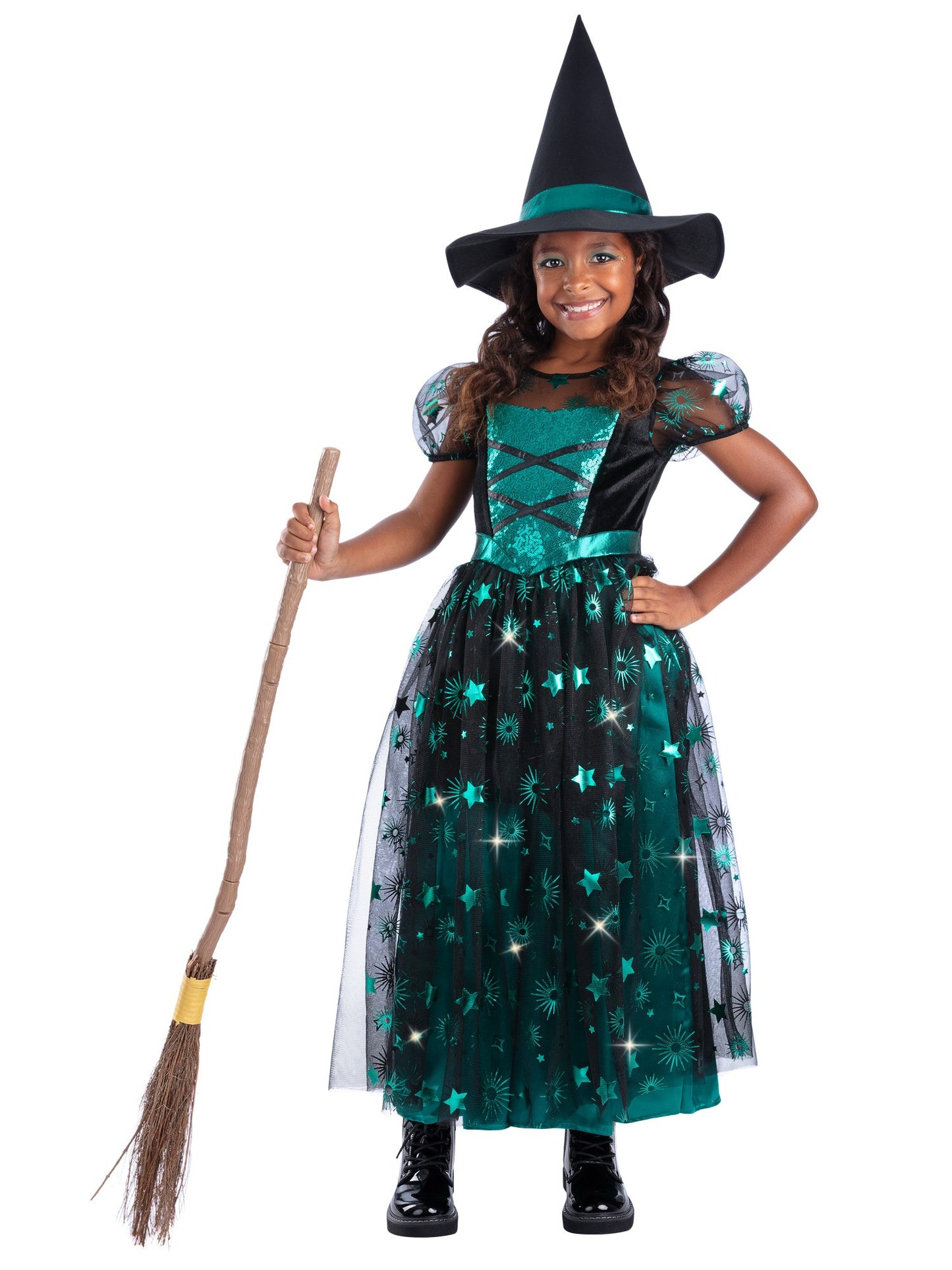 Emerald Witch Light Up Costume  Wholesale