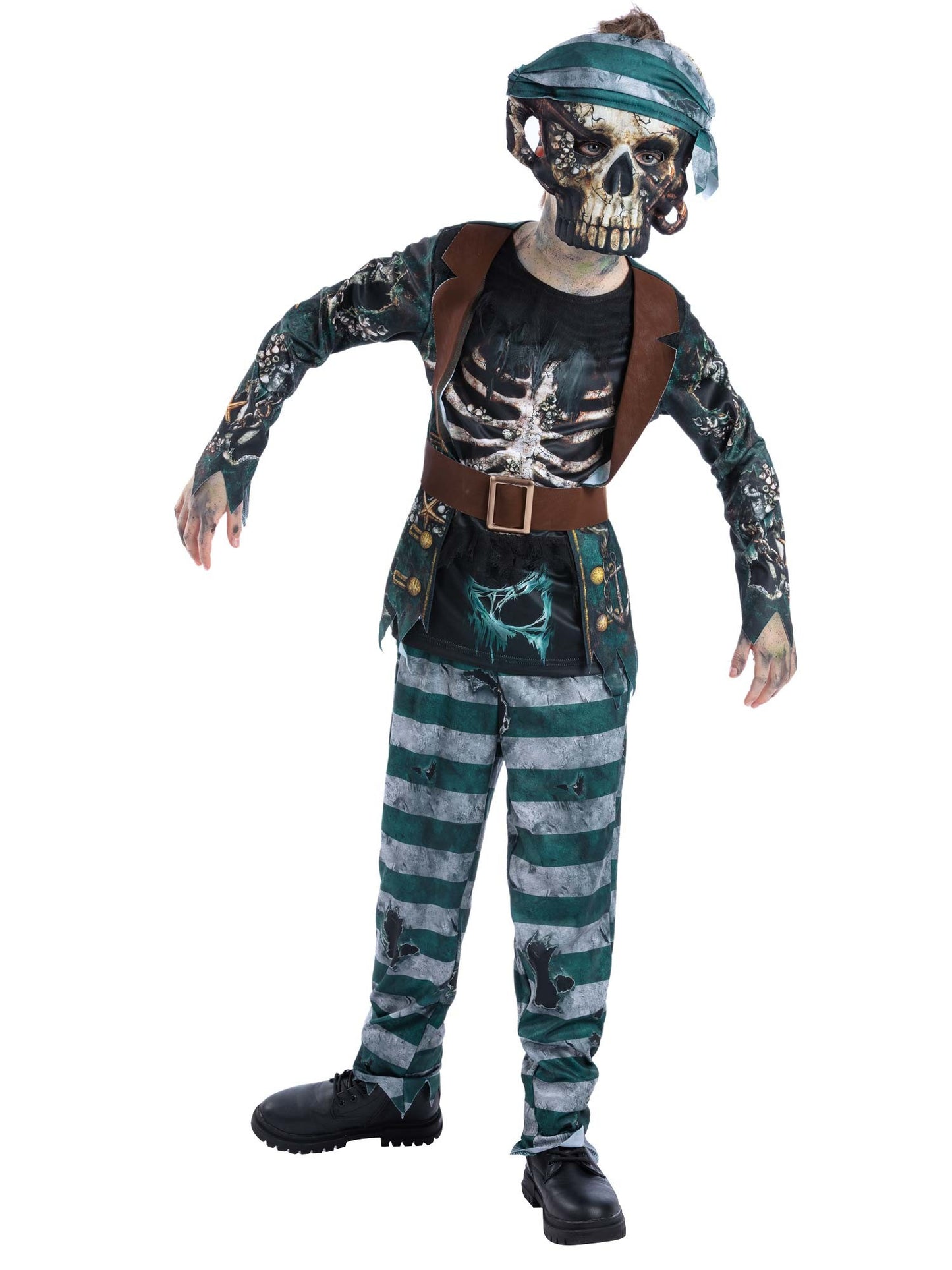 Skeleton Pirate Deck Hand Costume   Wholesale