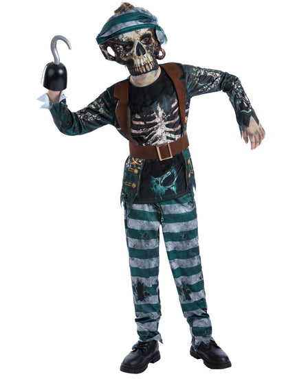Skeleton Pirate Deck Hand Costume   Wholesale