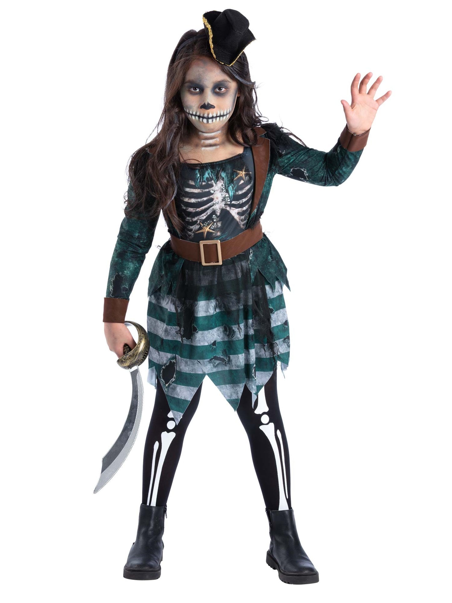 Skeleton Pirate Maiden Costume   Wholesale